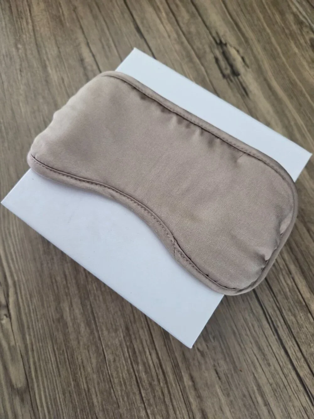 Pure Silk Taupe Sleep Mask - Comfortable Eye Mask for Travel and Rest